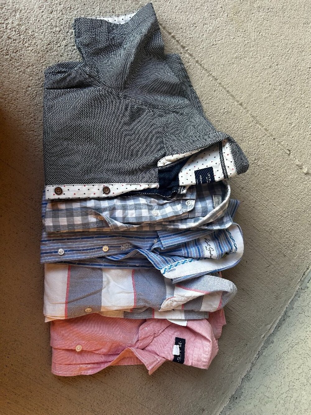 EUC Boys Dress button up short sleeve shirt LOT of 5 shirts 10/12